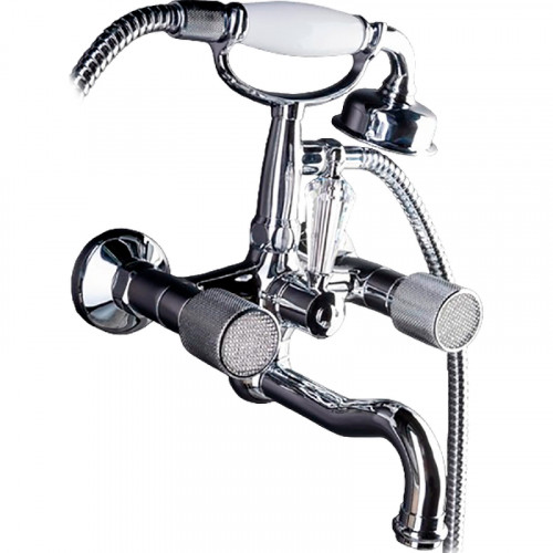 Смеситель для ванны Boheme Royal Cristal 273-Royal Хром латунь на стену