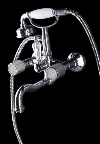 Смеситель для ванны Boheme Royal Cristal 273-Royal Хром латунь на стену