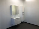 Зеркальный шкаф Comforty Женева 75 00004137096 Дуб белый МДФ / ЛДСП, стекло