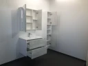 Зеркальный шкаф Comforty Женева 75 00004137096 Дуб белый МДФ / ЛДСП, стекло