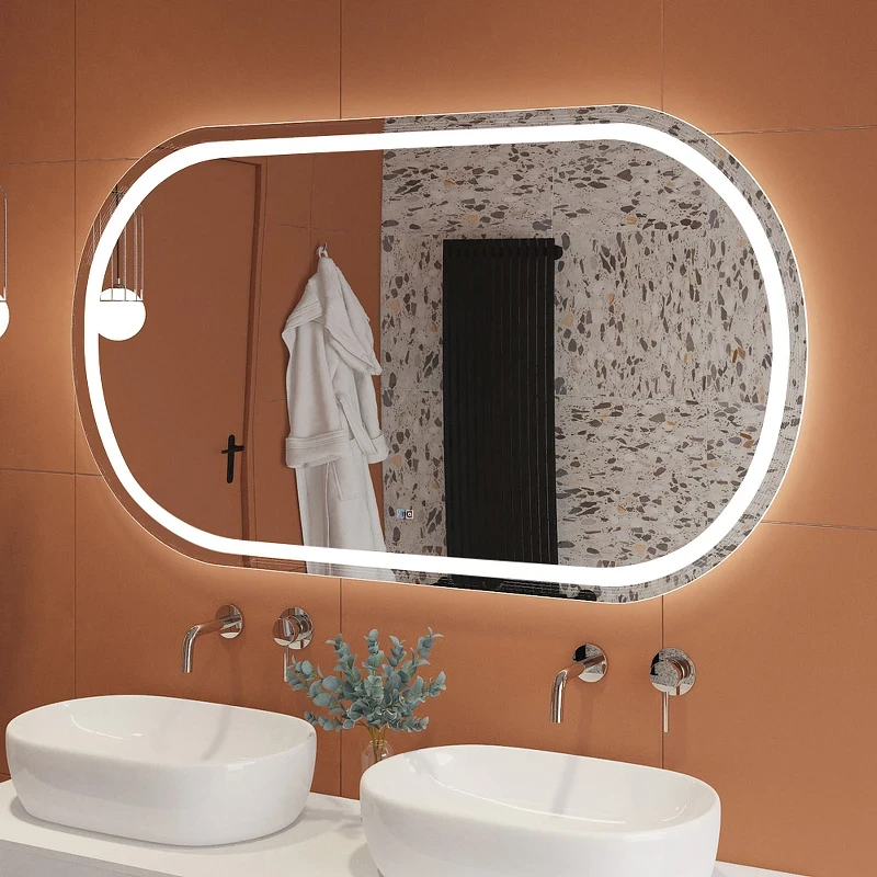 Зеркало Cezares Giubileo 150 CZR-SPC-GIUBILEO-1500-800-TCH-WARM с подсветкой с сенсорным выключателем и подогревом стекло