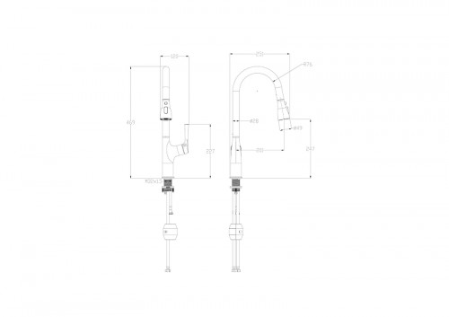 Смеситель для кухни Wonzon &amp; Woghand WW-AE54123-MB цвет Черный матовый