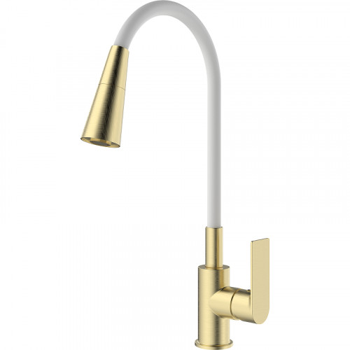 Смеситель для кухни Splenka S05.43.03 Золото матовое латунь