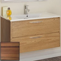 Тумба с раковиной SanVit Мэри-2 90 R kmery902 с фактурой под дерево подвесная Зебрано МДФ / ЛДСП