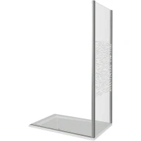 Душевая стенка Good Door Altair SP-90-W-CH 90 профиль Хром стекло прозрачное с рисунком