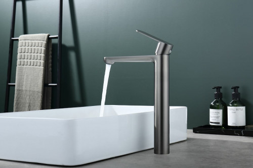 Смеситель для раковины Splenka S222.15.09 Графит матовый нержавеющая сталь