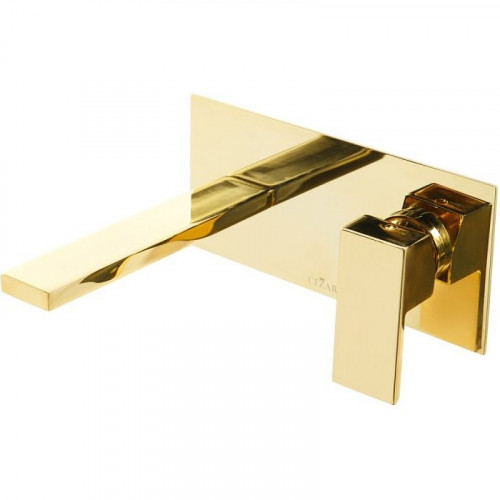 Смеситель для раковины Cezares UNIKA-BLI1-03/24 Золото 24 карат латунь встраиваемый