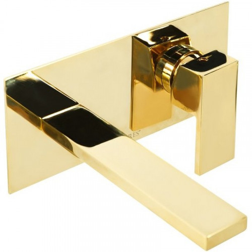 Смеситель для раковины Cezares UNIKA-BLI1-03/24 Золото 24 карат латунь встраиваемый