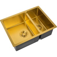 Кухонная мойка ZorG Light Bronze 58 ZL R 580-2-440 BRONZE Бронза нержавеющая сталь встраиваемый