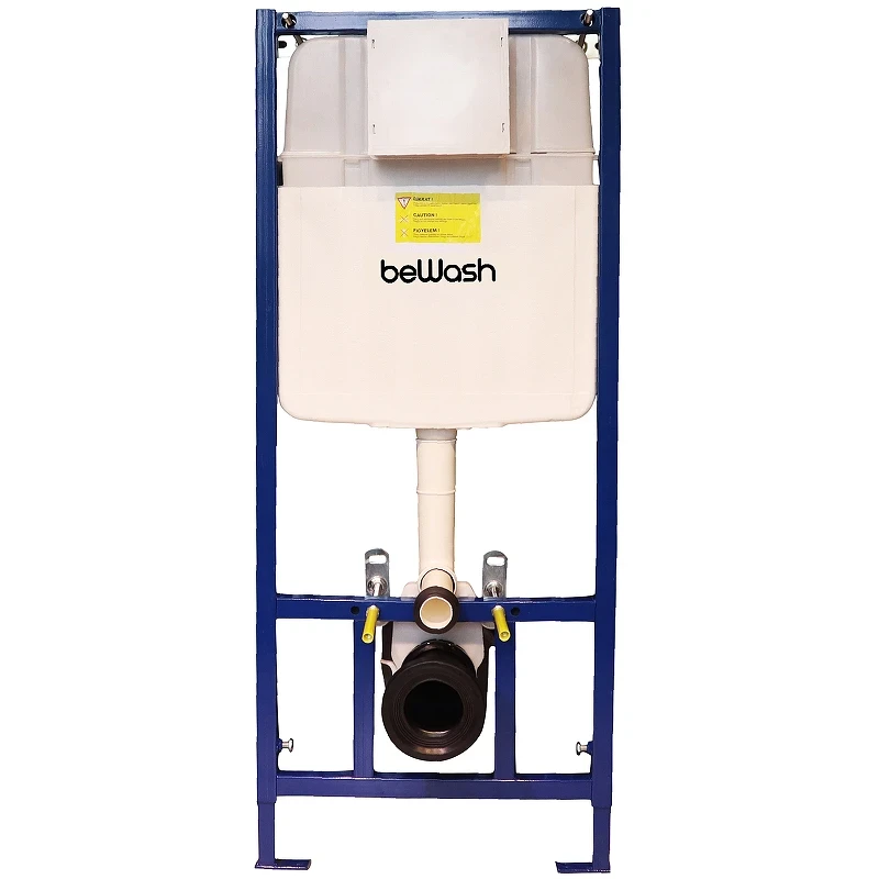 Инсталляция beWash BW74 K500RZVP0100PK000000 для унитаза с клавишей смыва Хром глянцевый пластик