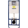 Инсталляция beWash BW74 K500RZVP0100PK000000 для унитаза с клавишей смыва Хром глянцевый пластик