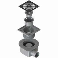 Душевой трап Boheme Smart Design 984-15-B с Черной решеткой