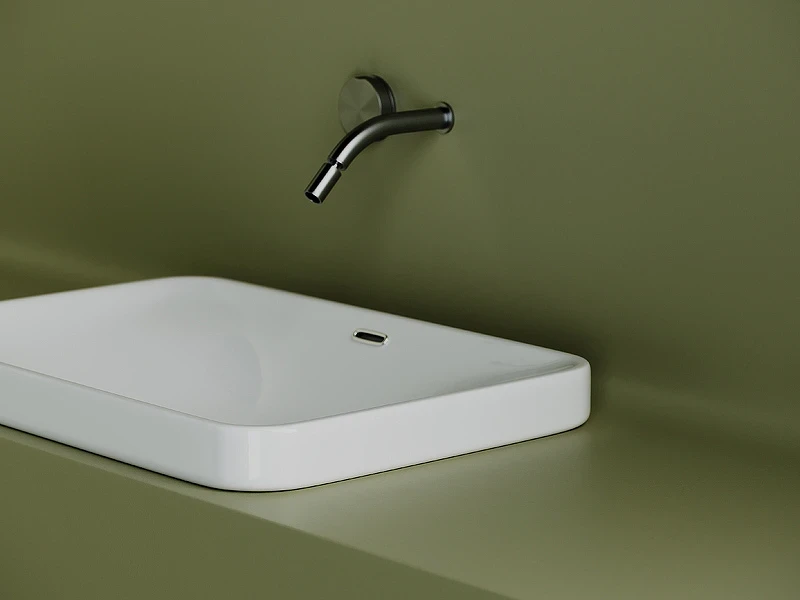 Раковина Ceramicanova Element 60 CN5041 Белая фарфор полувстраиваемая