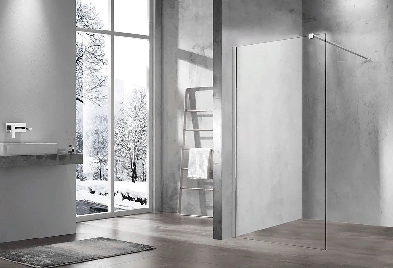 Душевая перегородка Vincea Walk-In 120 VSW-1H120CL профиль Хром стекло прозрачное