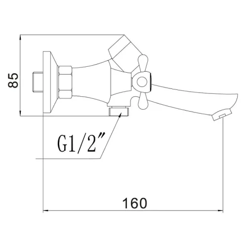 Смеситель для ванны Fmark FM2227 цвет Хром