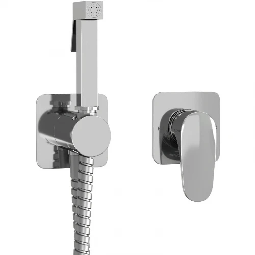 Гигиенический душ со смесителем WasserKRAFT Weida A3151.271.057.136 Хром латунь встраиваемый
