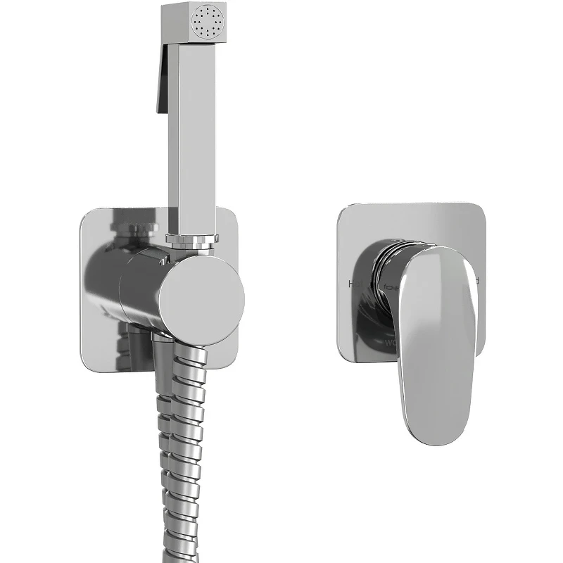 Гигиенический душ со смесителем WasserKRAFT Weida A3151.271.057.136 Хром латунь встраиваемый