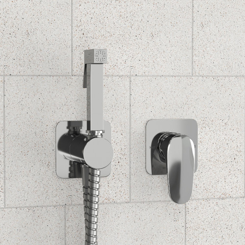 Гигиенический душ со смесителем WasserKRAFT Weida A3151.271.057.136 Хром латунь встраиваемый
