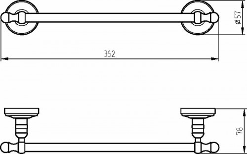 Полотенцедержатель Migliore Mirella 17250 Хром