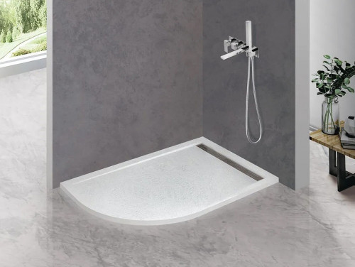 Душевой поддон из искусственного камня Cezares Tray AS 120x80 R TRAY-AS-RH-120/80-30-W-R Белый