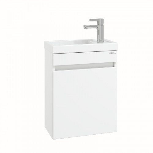 Тумба под раковину Onika Милтон 45 R 104513 подвесная цвет Белый
