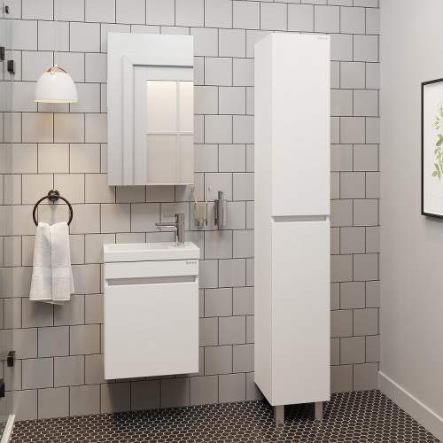 Тумба под раковину Onika Милтон 45 R 104513 подвесная цвет Белый