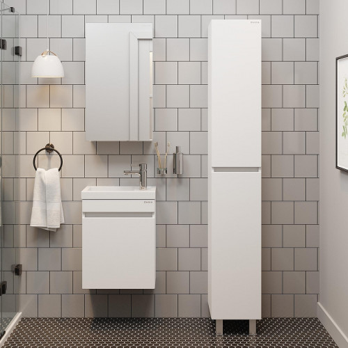 Тумба под раковину Onika Милтон 45 R 104513 подвесная цвет Белый