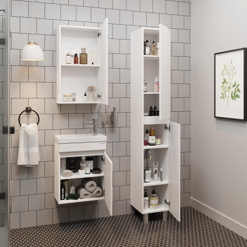 Тумба под раковину Onika Милтон 45 R 104513 подвесная цвет Белый