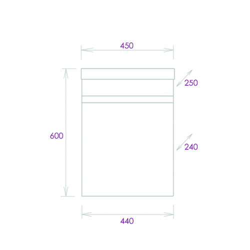 Тумба под раковину Onika Милтон 45 R 104513 подвесная цвет Белый