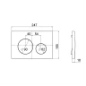 Клавиша смыва Berges Atom Ring 049240 цвет Черный Soft Touch
