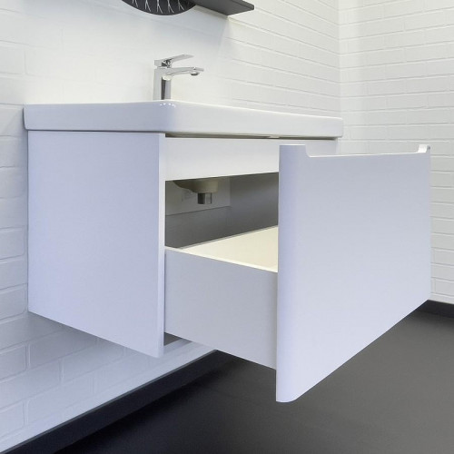 Тумба с раковиной Comforty Арзамас 80-1 00-00017177 подвесная Белая матовая