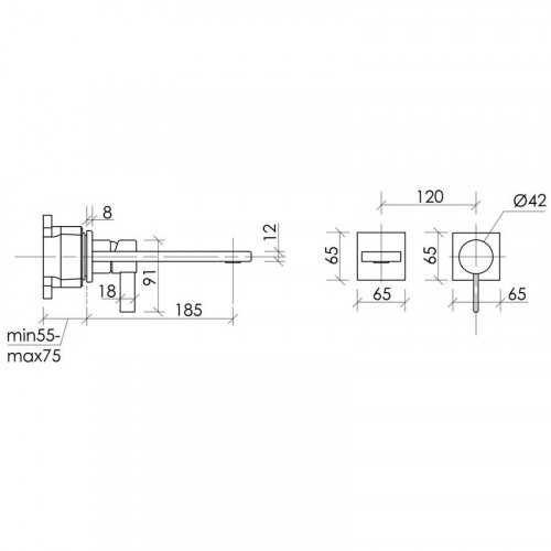 Смеситель для раковины Sancos Linn SC9021MB Черный матовый