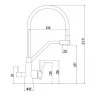 Смеситель для кухни Fmark FS0662-XH01 цвет Черный