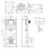 Унитаз с инсталляцией AM.PM Func Aquaspin IS49031.8F1901 цвет Белый с сиденьем Микролифт и клавишей смыва цвет Никель матовый