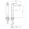 Смеситель для раковины Grossman Mercury 520.K35.10.100 цвет Хром