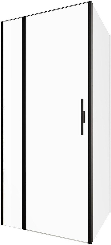 Душевой уголок Allen Brau Priority 90x90 3.31003.BBA+3.31018.BBA цвет профиля Черный браш стекло прозрачное