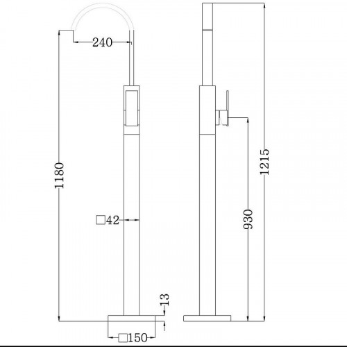 Смеситель для раковины Abber Wasserfall AF8640NG цвет Никель