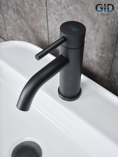 Смеситель для раковины Gid Inga SS096BMK цвет Черный матовый