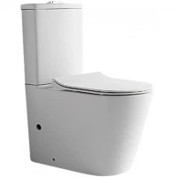 Унитаз компакт CeramaLux NS-2178 с бачком и сиденьем Микролифт фаянс напольный