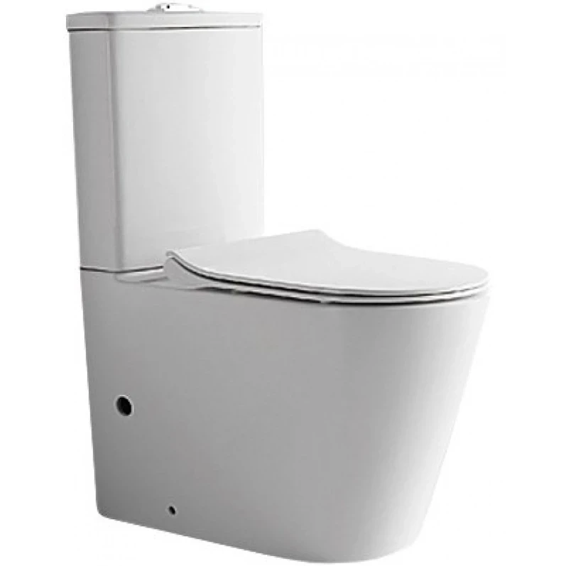 Унитаз компакт CeramaLux NS-2178 с бачком и сиденьем Микролифт фаянс напольный