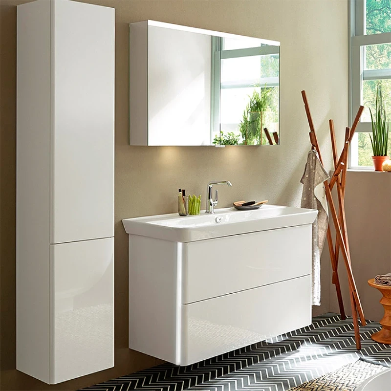 Тумба с раковиной Burgbad Iveo 100 SFEY100F2833G0169C0001*1 подвесная Белая глянцевая