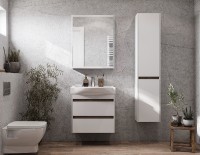 Зеркальный шкаф Aquaton Нортон 65 1A249102NT010 Белый глянец МДФ / ЛДСП, стекло
