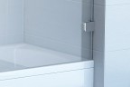 Шторка на ванну Ravak Brilliant BVS1-80 7U840A00Z1 профиль Хром стекло Transparent