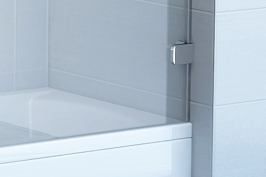 Шторка на ванну Ravak Brilliant BVS1-80 7U840A00Z1 профиль Хром стекло Transparent