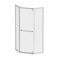 Душевой уголок AM.PM Gem 90x90 W90G-405-9090-MT профиль Хром матовый стекло прозрачное