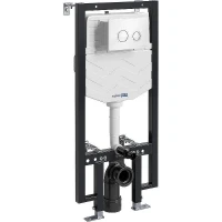 Инсталляция WasserKRAFT Vils 56TLT.010.ME.WH01 для унитаза с Белой клавишей смыва