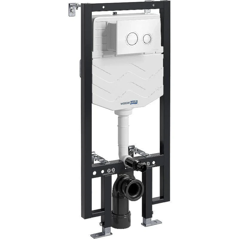 Инсталляция WasserKRAFT Vils 56TLT.010.ME.WH01 для унитаза с Белой клавишей смыва