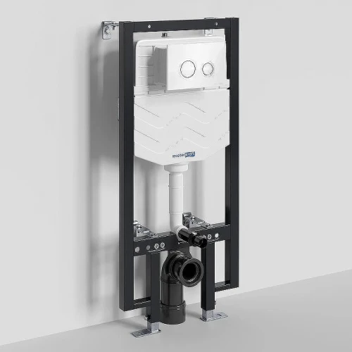 Инсталляция WasserKRAFT Vils 56TLT.010.ME.WH01 для унитаза с Белой клавишей смыва