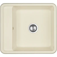 Кухонная мойка Aquaton Беллис 57 1A724932BS240 Жемчуг искусственный камень (литьевой мрамор) встраиваемый