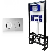 Инсталляция Bettoserb Sava Free Standing SFS40006469 для унитаза с клавишей смыва Хром глянец